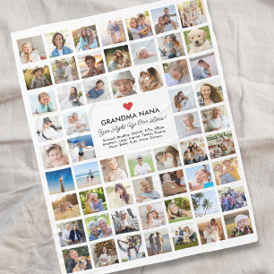 Foto Collage 57 Bilder Easy DYI Custom Geschenk Fleecedecke