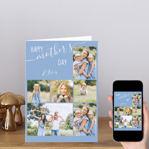 Foto Collage 6 Foto Muttertagskarte Feiertagskarte