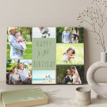 Foto Collage 7 Bildersammlung Grün 50. Geburtstag Leinwanddruck<br><div class="desc">Say Happy 50. Geburtstag mit einem maßgeschneiderten Leinwand. Die Fotovorlage ist Set für Sie, 7 Ihrer Lieblings-Fotos hinzuzufügen, die in einer Foto-Collage um den Geburtstag Gruß angezeigt werden. Die Formulierung lautet einfach "Happy 50 th Birthday" in lässiger Typografie. "50." ist tatsächlich bearbeitbar, wenn man das zum Geburtstag gerne hätte. Dieses...</div>
