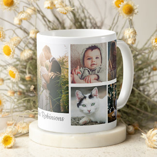 Foto Collage 9 Bilder Monogramm Easy DIY Kaffeetasse