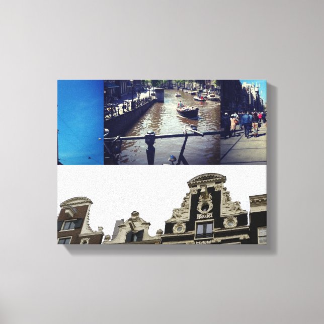 Foto Collage Amsterdam 2 Leinwanddruck (Vorderseite)