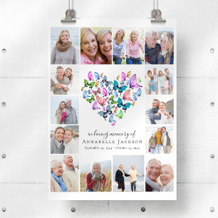 Foto Collage Begrüßung Begrüßungszeichen Poster