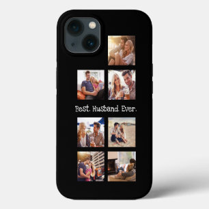 Foto-Collage Bester Ehemann überhaupt in Schwarz W iPhone 13 Hülle