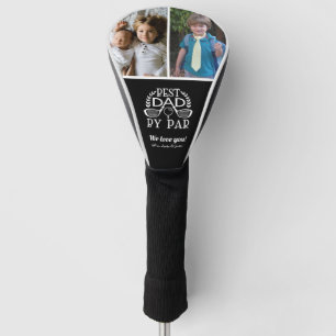 Foto Collage Bester Vater nach Par Vatertag Golf Headcover