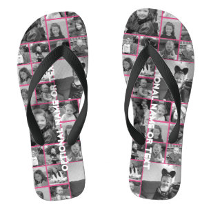 Foto-Collage - Bis zu 14 Fotos Pink Flip Flops