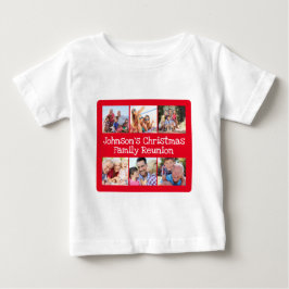 Foto Collage Christmas Family Wiedersehen Baby T-shirt