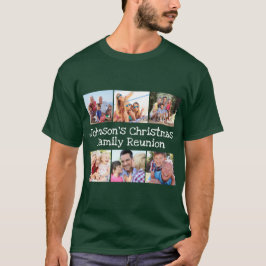 Foto Collage Christmas Family Wiedersehen personal T-Shirt