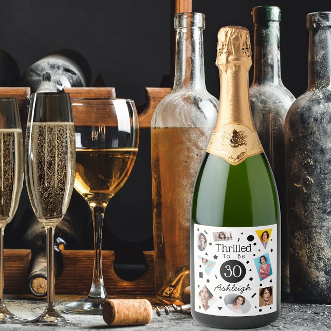 Foto Collage Confetti Name 30. Geburtstag (Von Creator hochgeladen)