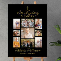 Foto Collage Cross Beerdigung Memorial Willkommen
