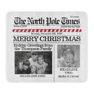 Foto Collage Custom Weihnachts-Foto Schneidebrett