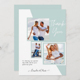 Foto Collage DANK IHNEN Hochzeit/Baby/Graduate/JA Einladung