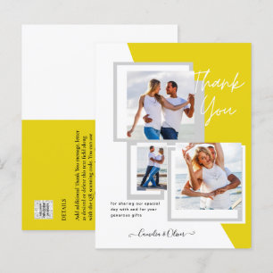 Foto Collage DANK IHNEN Hochzeit/Baby/Graduate/JA Postkarte