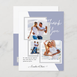 Foto Collage DANK IHNEN Hochzeit/Baby/Graduate/JA Postkarte