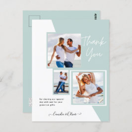 Foto Collage DANK IHNEN Hochzeit/Baby/Graduate/JA Postkarte