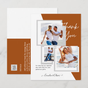 Foto-Collage DANKE Hochzeit/Baby/Abschluss/JEDES Postkarte
