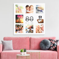 Foto Collage des 80. Geburtstags