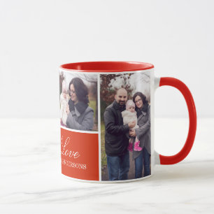 Foto-Collage des Monogramm-4 Tasse