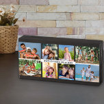 Foto-Collage des Vaters mit 8 Fotos und Jahr Holzkisten Schild<br><div class="desc">Vatertag Foto Holzblock - oder für jeden anderen Anlass anpassen! Die Vorlage ist für Sie bereit, um bis zu 8 Fotos, angezeigt als 4x horizontale Landschaft-Format und 4x Quadrat / Instagram-Format, Set bereit. Das Design ist mit glücklichen Vater's Day geschrieben .. und Sie sind willkommen, dies zu bearbeiten, wie Sie...</div>