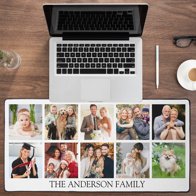 Foto Collage Desk Mat Schreibtischunterlage (Customize to change text size, text style or background color.)