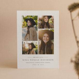 Foto Collage einfache Abschluss-Ankündigung