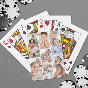 Foto Collage Einfaches Elegantes Bild Spielkarten