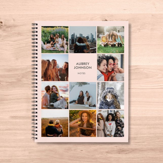 Foto Collage Einfaches modernes Notebook Notizbuch (Von Creator hochgeladen)