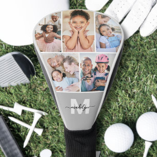 Foto-Collage Einfaches Monogramm Bild Golf Headcover