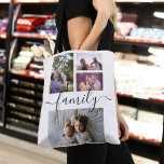 Foto Collage Einzigartige Personalisierte 4-Foto-F<br><div class="desc">Foto Collage Einzigartig Personalisiert 4 Foto-Template-Tasche aus Ricaso - mit atemberaubender Familientypografie</div>