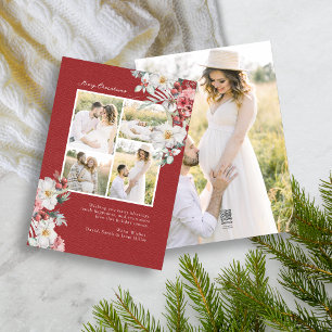 Foto-Collage Elegante Weihnachts- und Feiertagskar Feiertagskarte