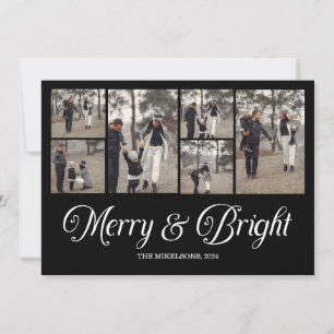 Foto Collage Familie Merry & Bright Weihnachten