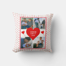 Foto-Collage Familie Personalisiertes Valentinsher