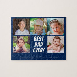 Foto Collage Family Bester Vater je Puzzle