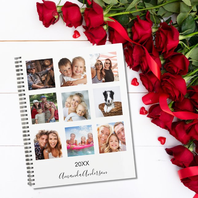 Foto Collage Family Monogramm Weiß 2025 Planer (Von Creator hochgeladen)