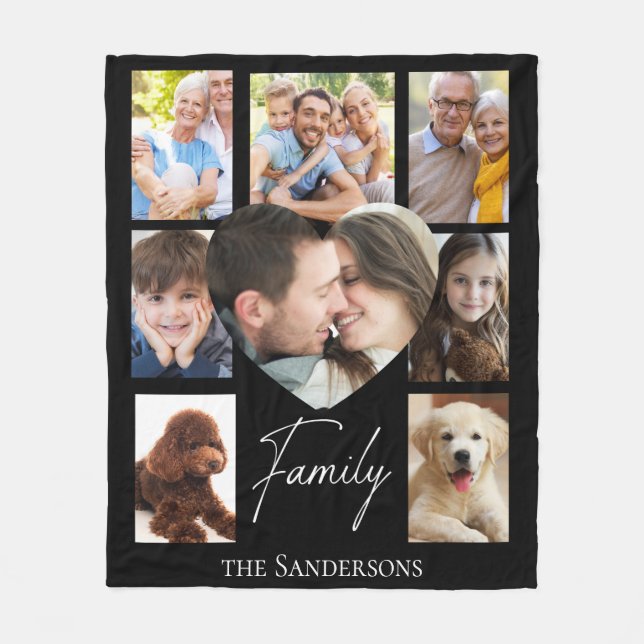 Foto Collage Fleece Blanket (Vorderseite)