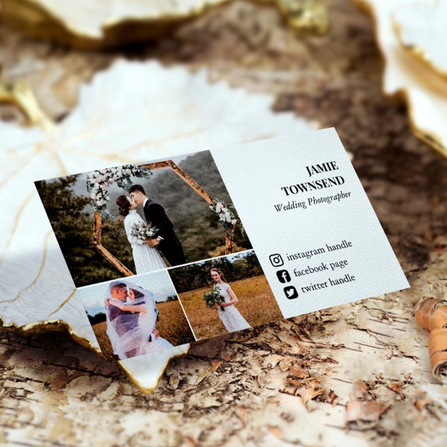Foto Collage Fotograf für saubere soziale Medien Visitenkarte (Von Creator hochgeladen)
