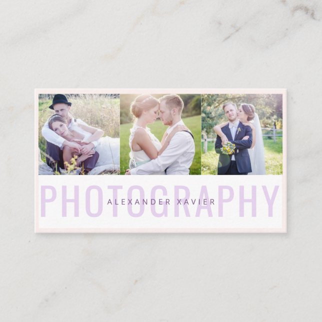 Foto Collage Fotografie Visitenkarte (Vorderseite)