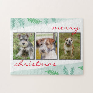 Foto-Collage Frohe Weihnachten Puzzle