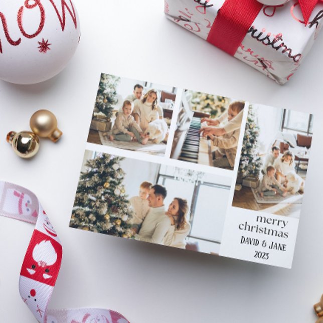 Foto Collage Frohe Weihnachtskarte Feiertagskarte (Von Creator hochgeladen)