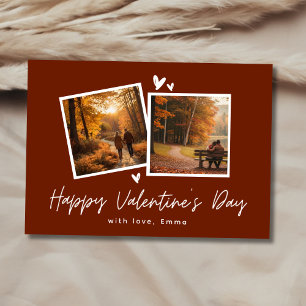 Foto-Collage Frohes Valentinstag Feiertagskarte