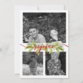 Foto-Collage-Frohlocket im Herrn Weihnachtskarte Dankeskarte