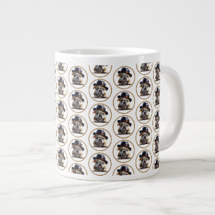 Foto-Collage - funky kreisförmiges Muster Riesig Jumbo-Tasse