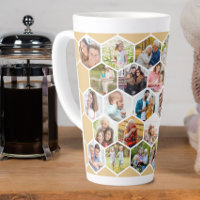 Foto Collage Geometric Hexagon 28 Picture Tall