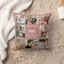 Foto-Collage-Geschenkkissen für Mama - Albumfotos