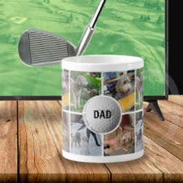 Foto Collage Golf Ball Bester Vater je Kaffeetasse