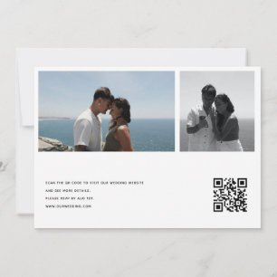 Foto-Collage-Hochzeit   QR-Code-Einladungen Einladung