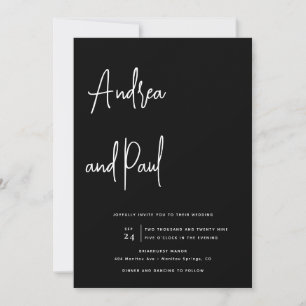 Foto-Collage-Hochzeit QR-Code-Einladungen Einladung