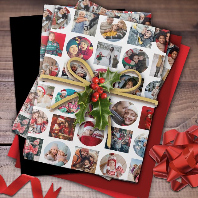 Foto Collage Holiday Geschenkpapier Set (Von Creator hochgeladen)