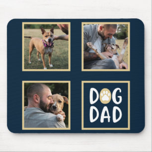 Foto Collage Hund Vater Maus Pad Mousepad