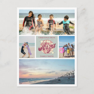 Foto Collage Ibiza Familie oder Freunde Urlaub Postkarte