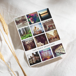 Foto Collage Instagram Happy Holiday Card Feiertagskarte